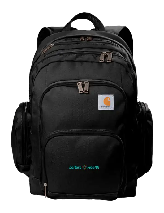 Carhartt Black Foundry Series Pro Backpack w/Leiters Health Logo