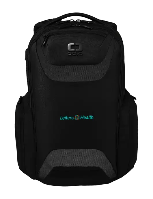 OGIO Black Charcoal Connected Pack w/Leiters Health Logo