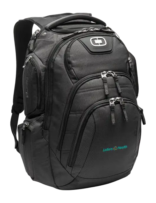 OGIO Black Surge RSS Pack
 w/Leiters Health Logo