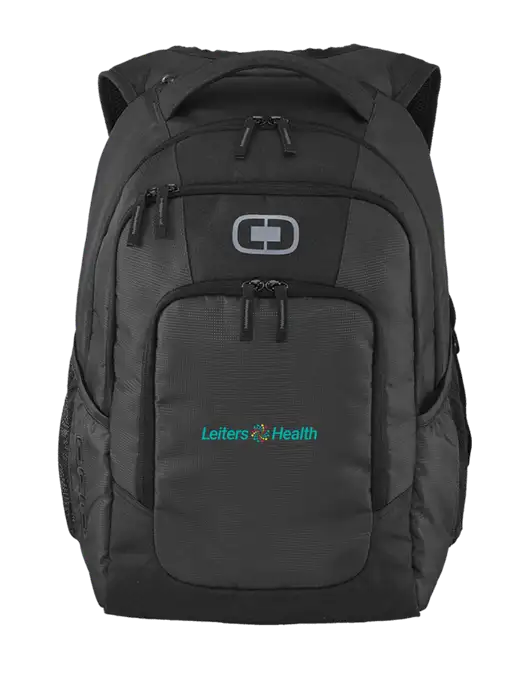 OGIO Diesel Grey Logan Laptop Backpack
 w/Leiters Health Logo