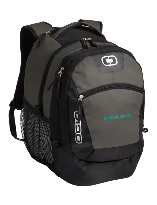 OGIO Grey Rogue Pack
 w/Leiters Health Logo