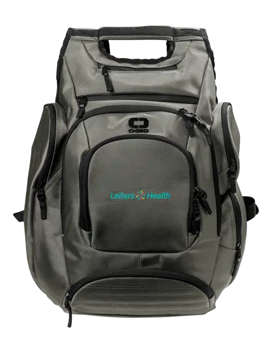 OGIO Medium Grey Metro Ballistic Laptop Backpack w/Leiters Health Logo