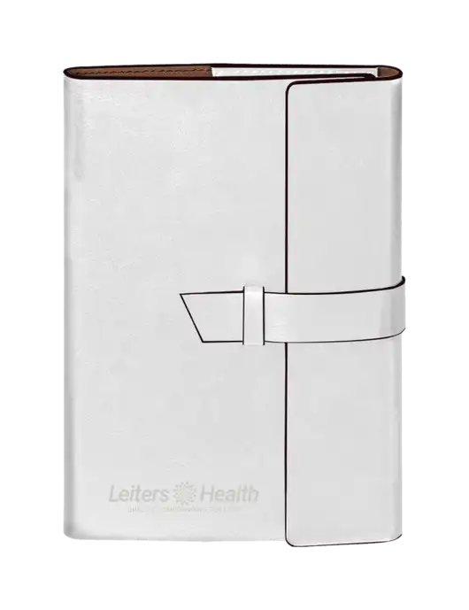 Fabrizio White 6.875 x 9.56 Portfolio w/Leiters Health Logo