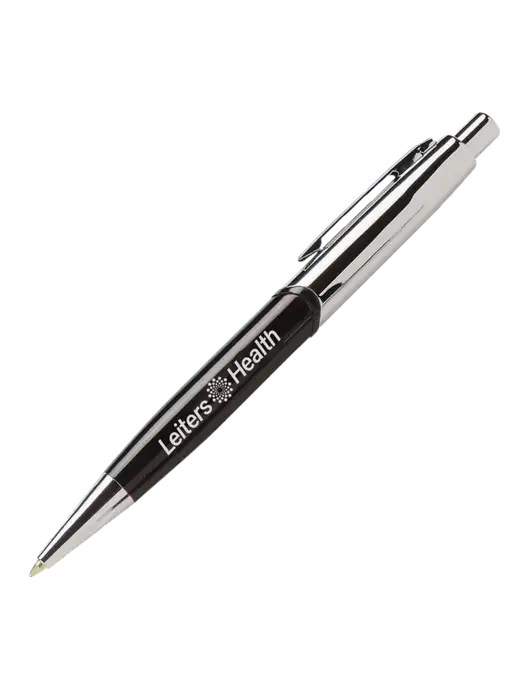 Chimera Black Pen - Black Ink w/Leiters Health Logo
