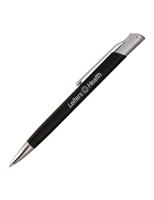 San Malo Black Pen - Black Ink w/Leiters Health Logo