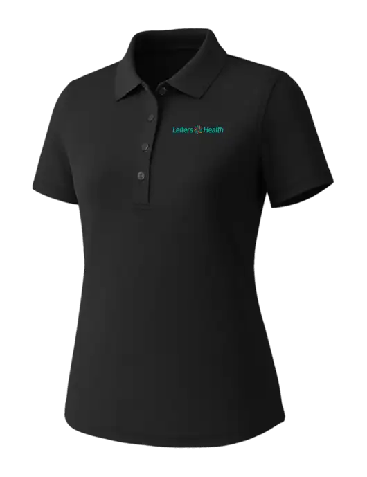 Callaway Womens Core Black Performance Polo w/Leiters Health Logo