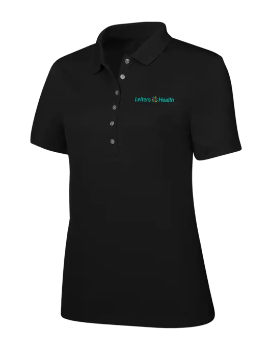 Callaway Womens Ottoman Black Polo w/Leiters Health Logo
