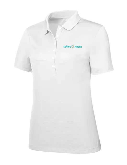 Callaway Womens Ottoman Bright White Polo w/Leiters Health Logo