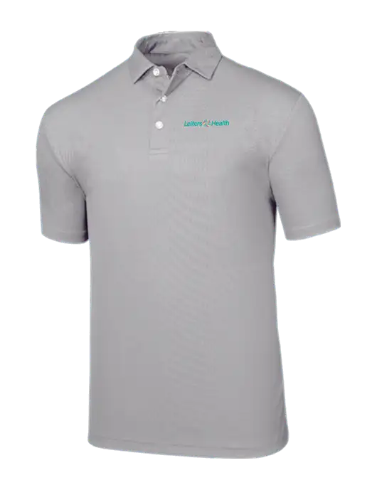 Callaway Birdseye Light Grey Polo w/Leiters Health Logo