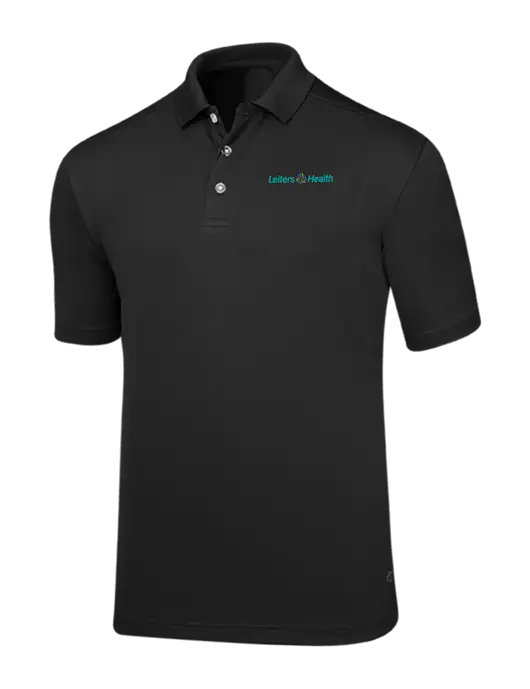 Callaway Core Black Performance Polo w/Leiters Health Logo