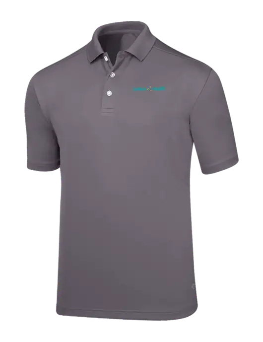 Callaway Core Medium Grey Performance Polo w/Leiters Health Logo