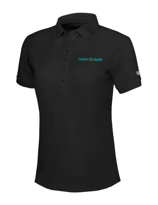 OGIO Womens Blacktop Jewel Polo w/Leiters Health Logo