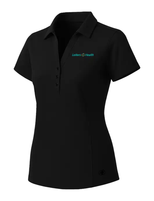 OGIO Womens Blacktop ONYX Polo w/Leiters Health Logo
