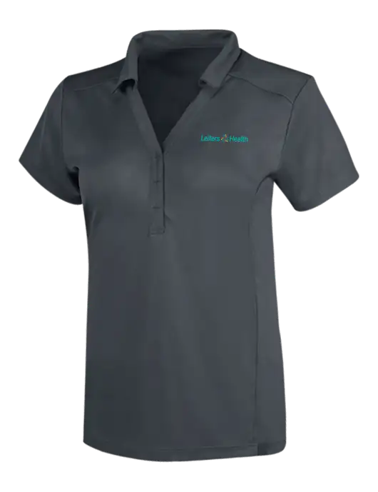 OGIO Dark Grey Womens Framework Polo w/Leiters Health Logo