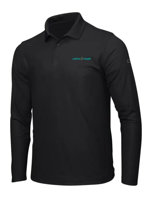 OGIO Blacktop Caliber 2.0 Long Sleeve Polo w/Leiters Health Logo