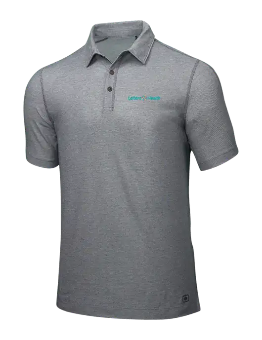 OGIO Medium Grey ONYX Polo w/Leiters Health Logo