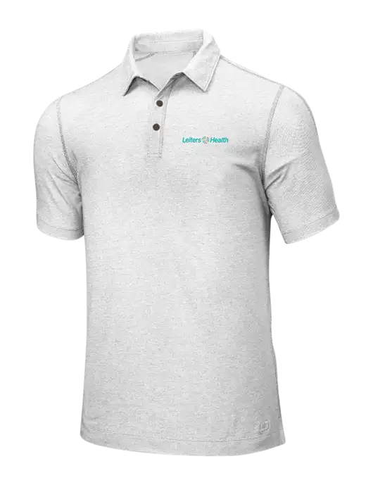 OGIO White ONYX Polo w/Leiters Health Logo
